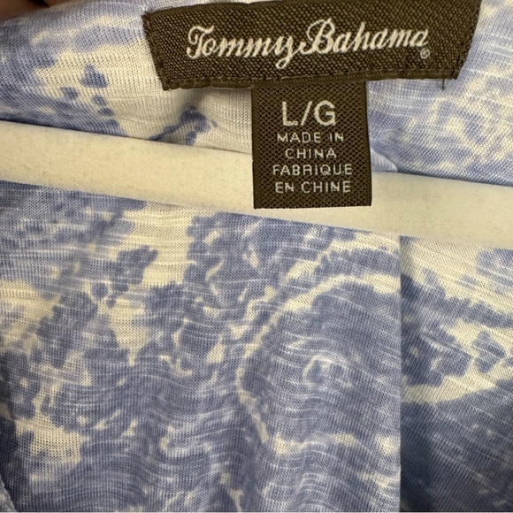 tommy bahama Women’s Sleeveless Swing Dress Blue/White Size large - Picture 6 of 9